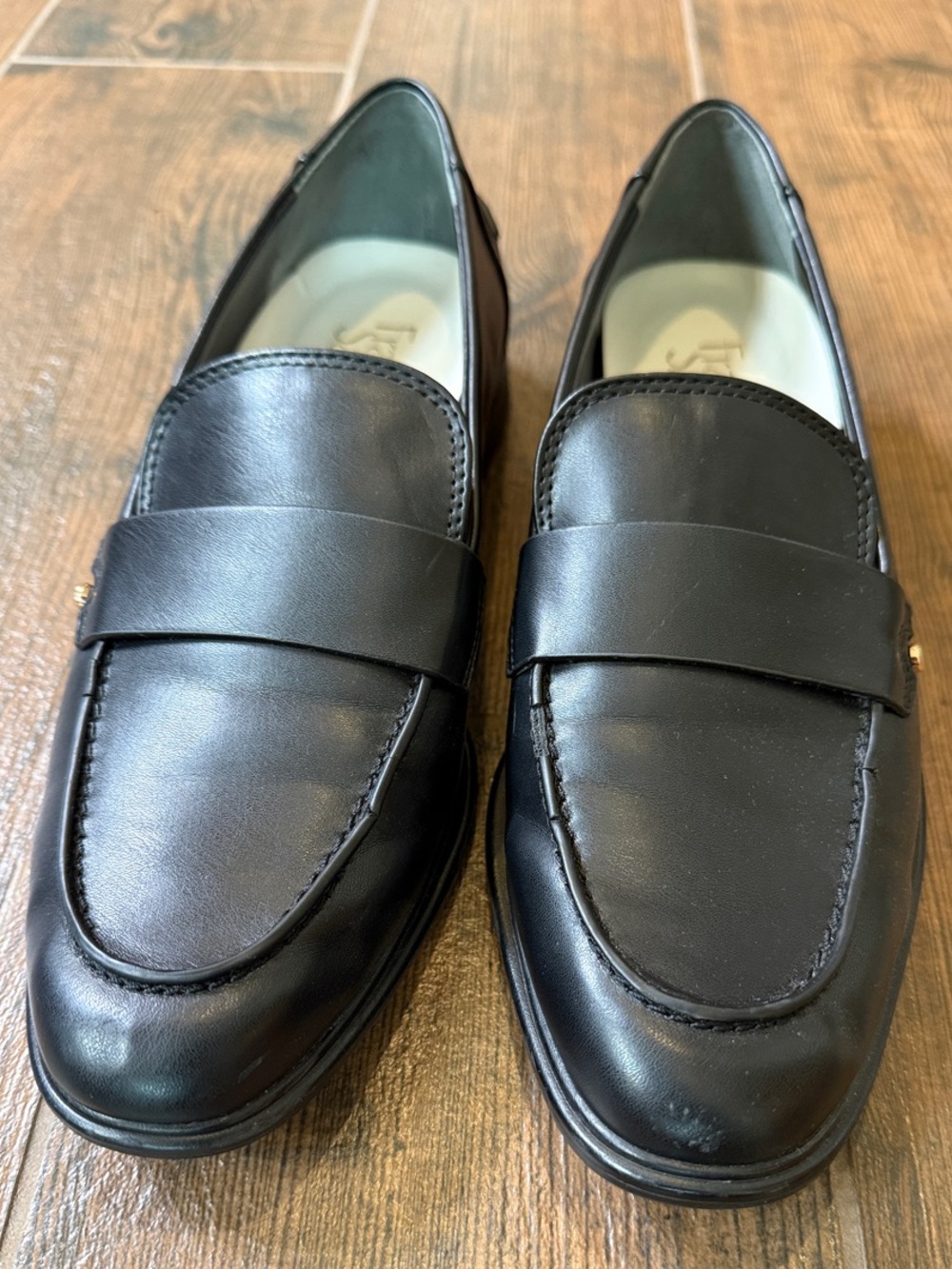 Franco Sarto Classic Black Leather Men’s Penny Loafers